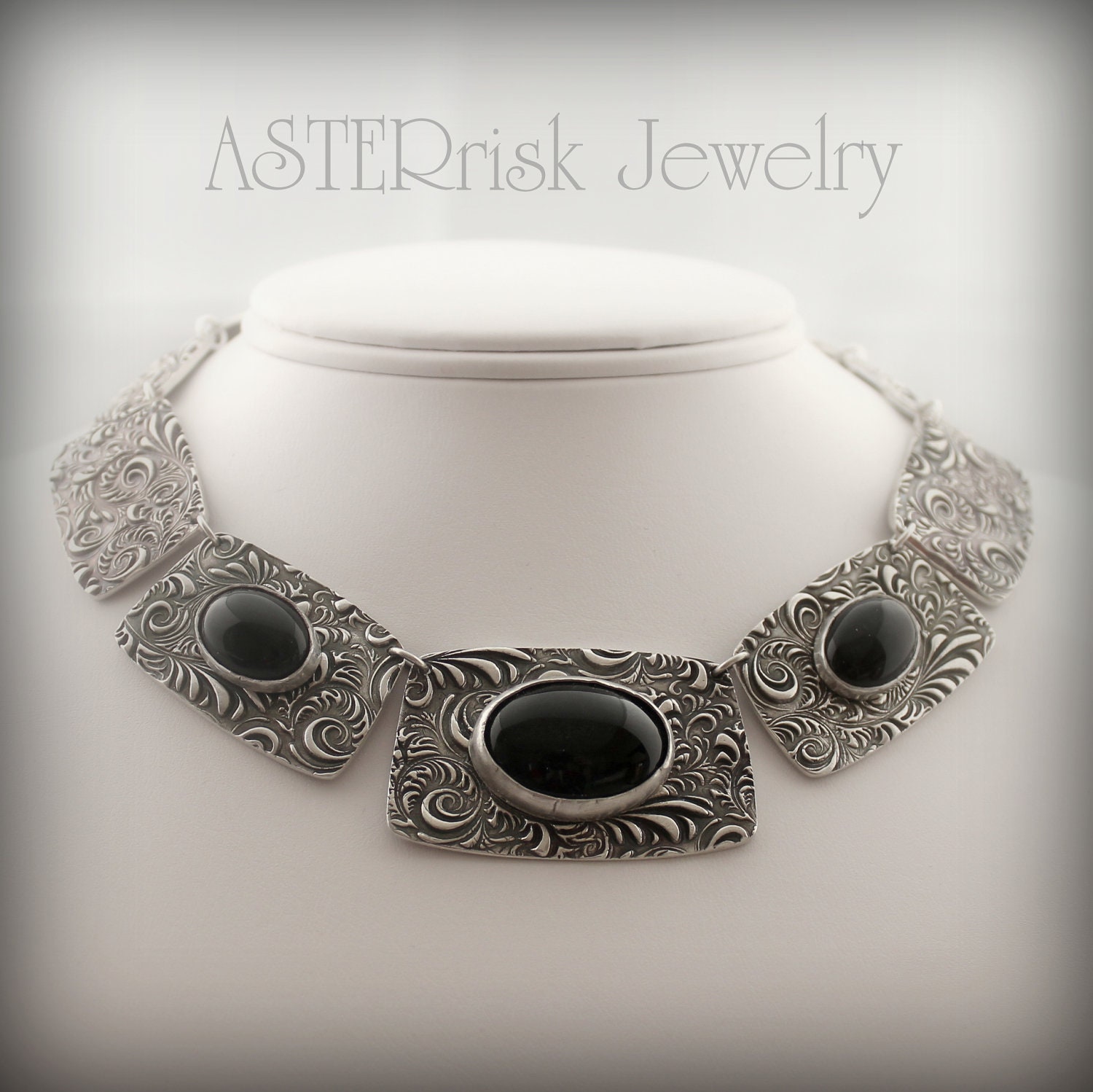 Necklace - Sterling Silver Black Onyx