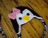 Penguin Baby Beanie Photo Prop