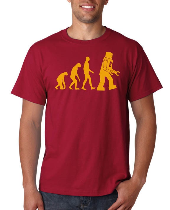 Big Bang Theory - Robot Evolution T-Shirt- Sheldon's Closet
