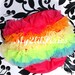 Rainbow Bright -Chiffon Ruffle Bum Baby Bloomers Diaper cover Bloomer Newborn Toddlers Photo Prop