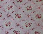 Yuwa Pink Rose Diamonds Cotton Fabric  CR801956