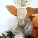 Vintage Depression Glass Candlesticks, cr. 1930s, Indiana Glass, Clear-Sandwich Pattern Discontinued RESERVE FOR Kate