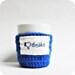 Dislike Funny Coffee Cozy Coffee Mug Mug Cozy royal blue crochet handmade cozy cover