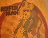 1970s Vintage Iron On Transfer - Reefer Man