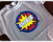 Personalized Pow Boom Bang Design - Available in multiple colors and sizes