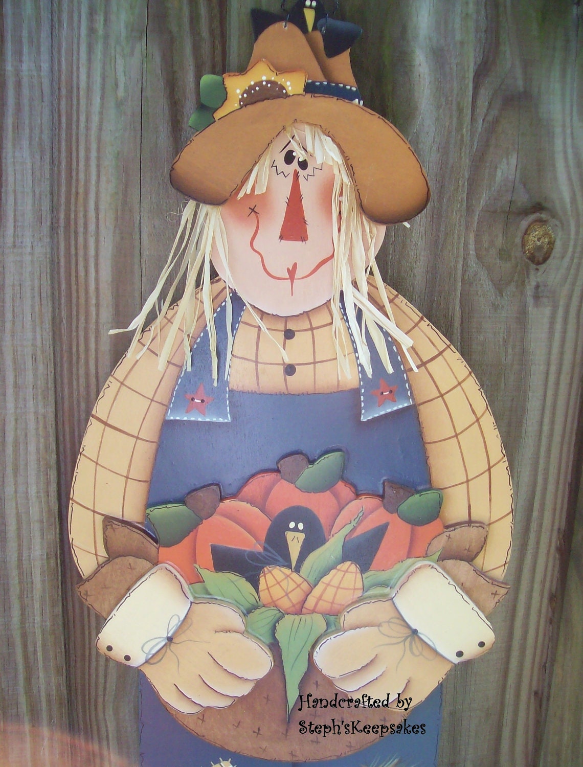 Scarecrow Wall Hanging, Fall, Autumn,Seasonal, Home decor, Holidays
