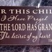 1 Samuel 1:27, For this child I have prayed, great nursery decor