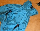 Burlesque old west saloon dance hall showgirl teal green dress COSTUME womens 4/5 Halloween