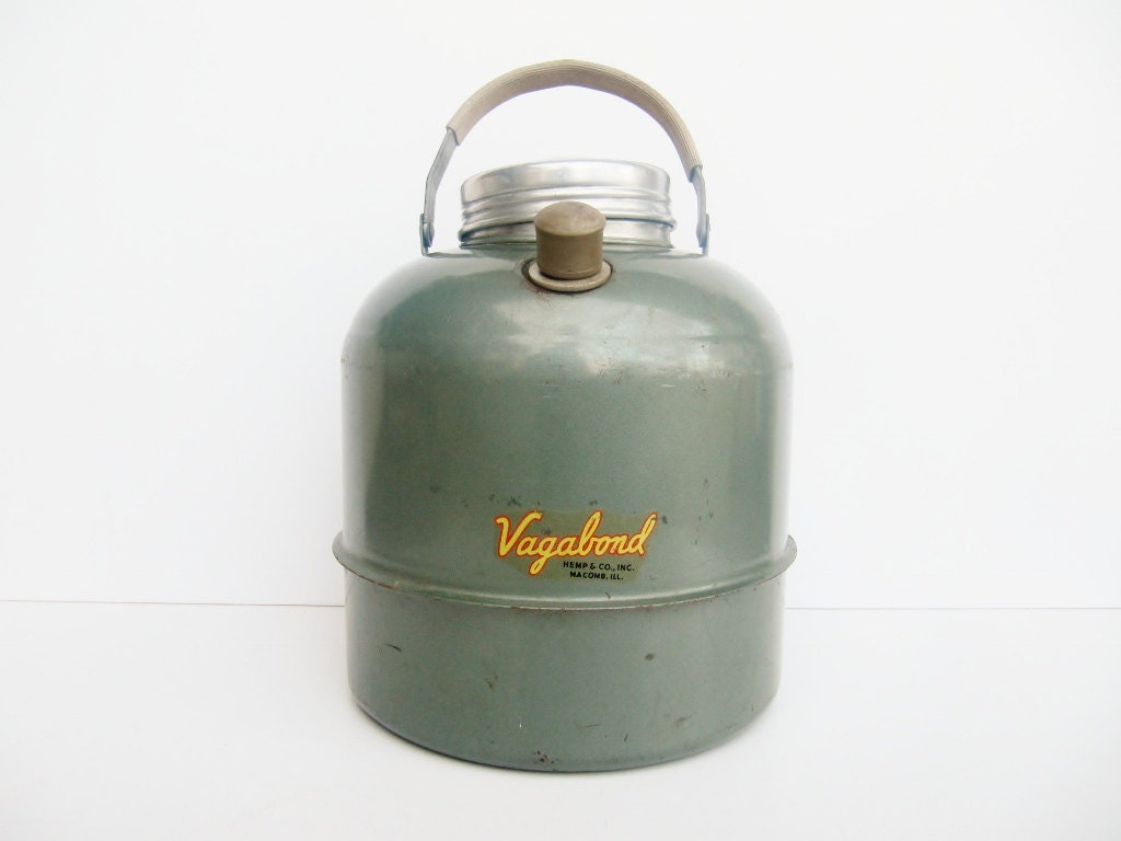 Vintage Camping Water Jug or Cooler Vagabond - Modred12