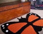 Crochet Butterfly Rug
