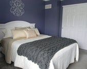 Big Chunky Cable Knit Blanket - Pattern Only - permission to sell what you make