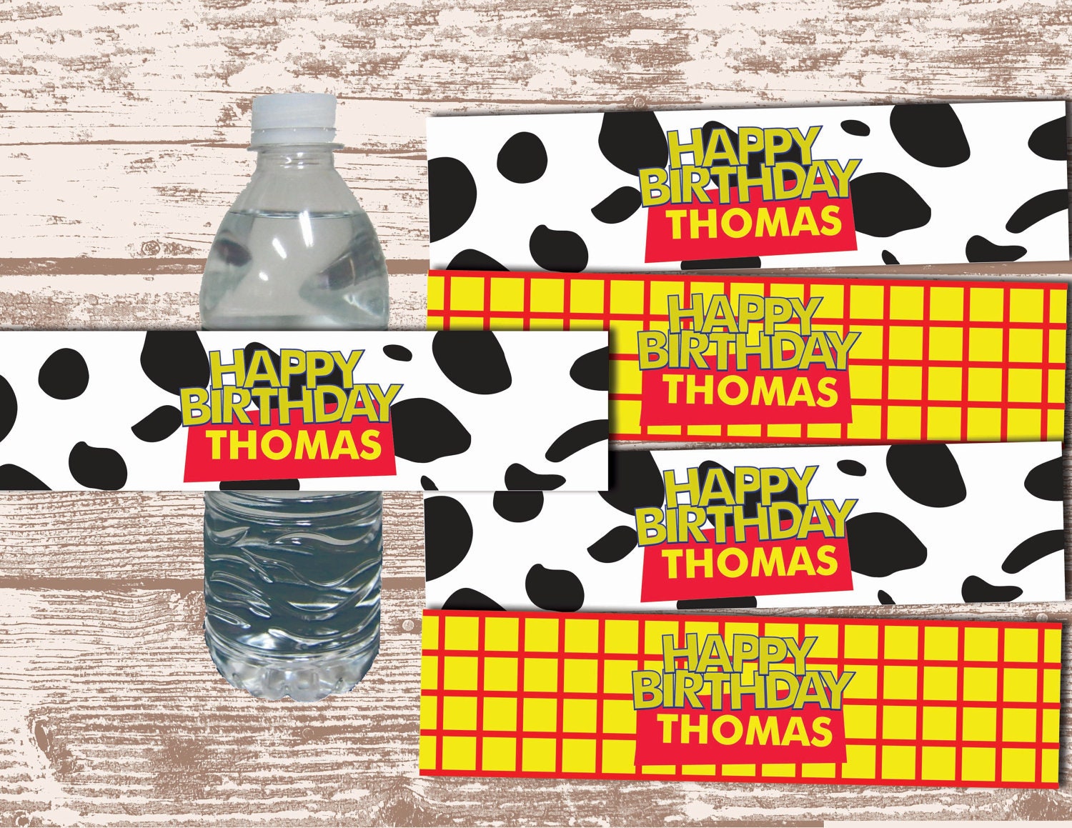 PRINTABLE PDF Cowboy Theme Birthday Water Bottle Labels Il_170x135