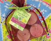 Blackberry Sage Soy Tealights 4 Pack - Green Daffodil - Handpoured - Siouxsan and Anne