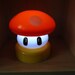 Super Mario Brothers RED Power up Mushroom SMALL Touch Lamp Night Light - nes Retro Video Game Geek Housewares