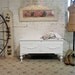 Painted Cottage Chic Shabby White Romantic Hope Chest VF295