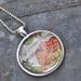 Map Pendant Necklace from Vintage Atlas Auckland New Zeland