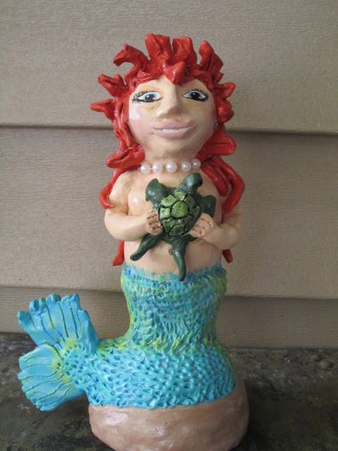 Mermaid and Sea Turtle