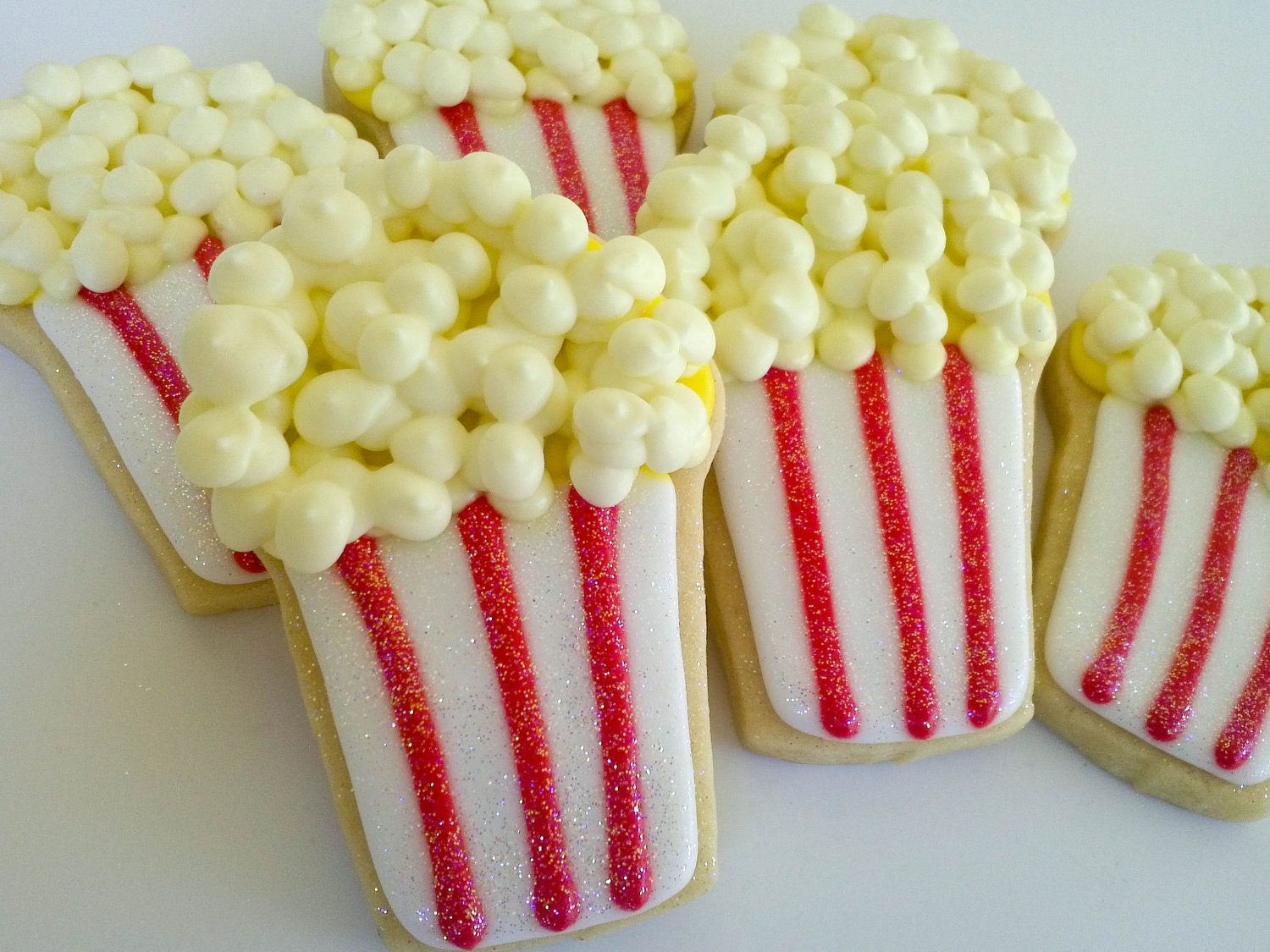 Popcorn Box Sugar Cookies- 1 Dozen