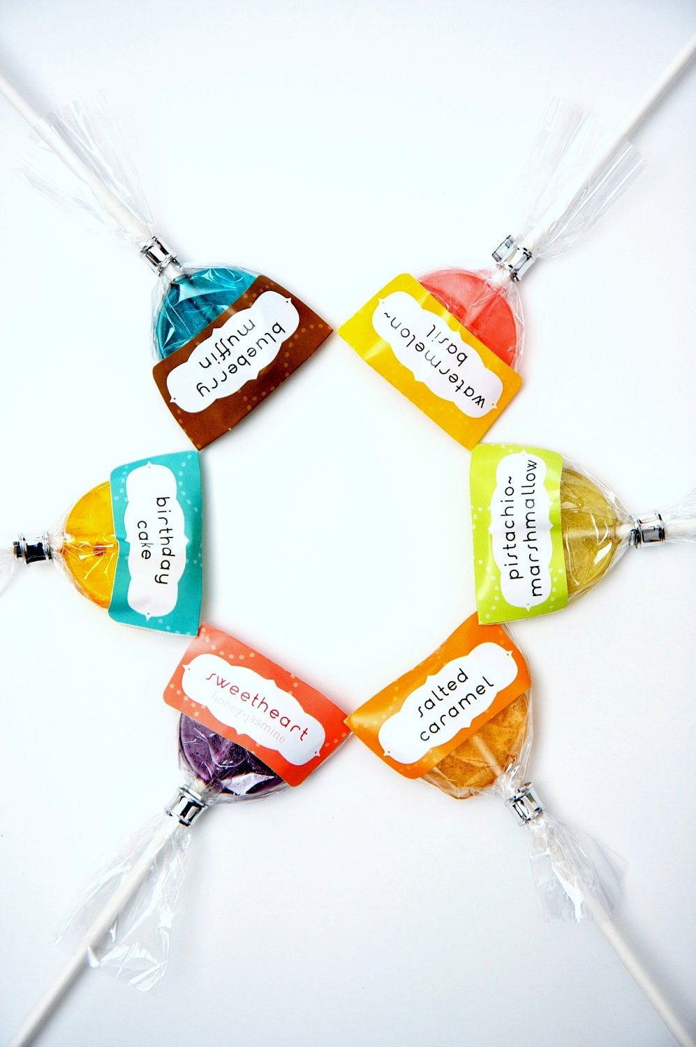 Greatest Hits - our most popular lolli pop flavors - 12 handmade candy lollipops