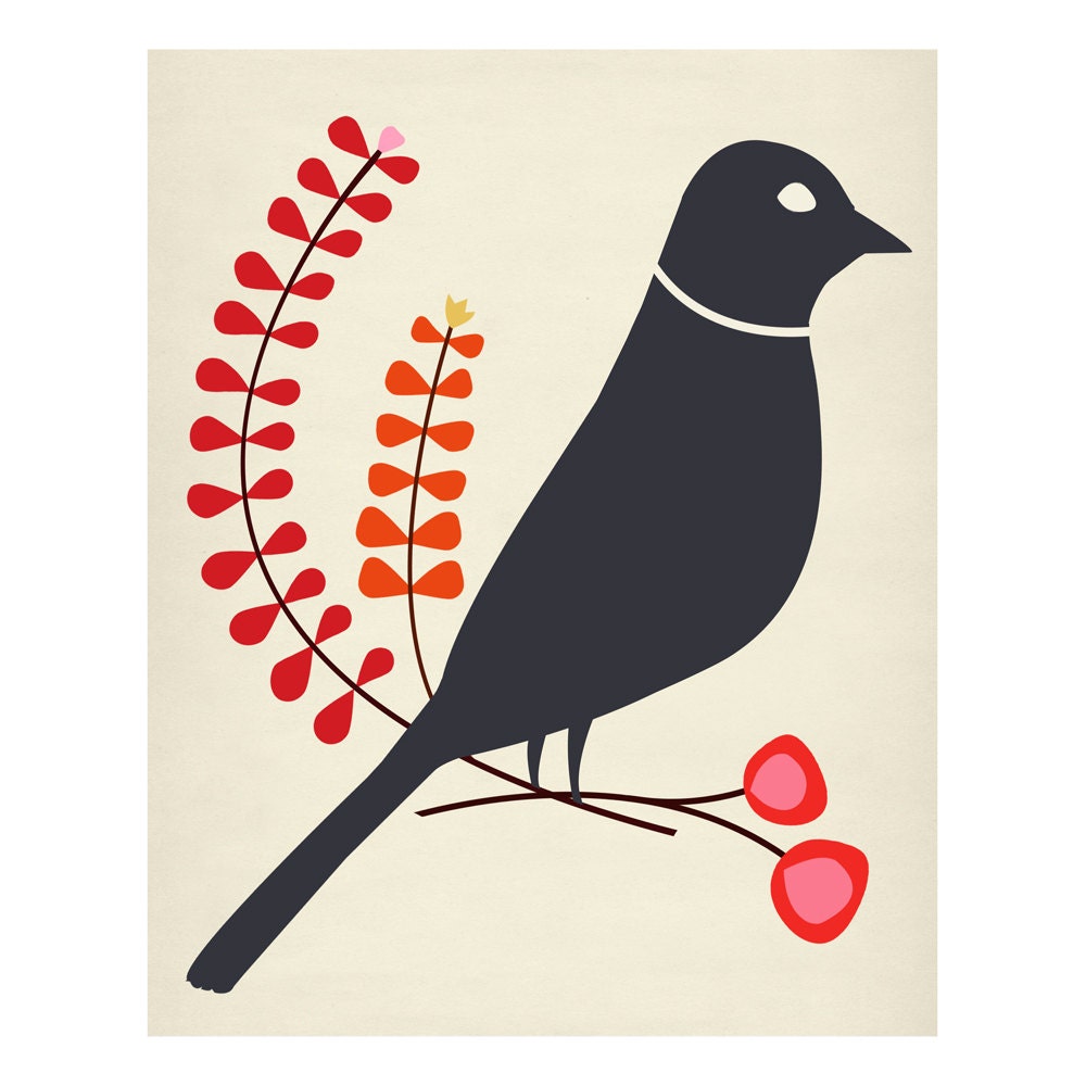 Black Bird - 8 x 10 Print