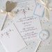Sweet Baby Dedication (Boy)  invitations, note cards, cupcake flags and gift tags