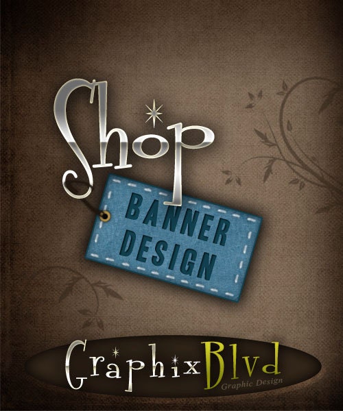 Professional Etsy Shop Banner Set - Includes Avatar - Personalized - OOAK
