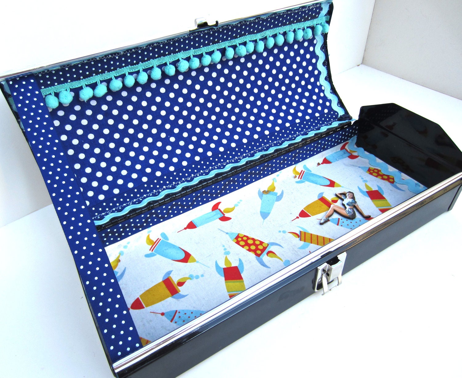 Over the moon for you Bella's Box,  women tool box, sex toy storage, bachlorette gift, wedding night , in the mood box.
