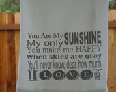 Floursack,Tea Towel, Inspirational with Ruffle Cottage, Shabby Chic,French, Farmhouse