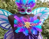 Purple and Blue Enchanted Glitter Fairy