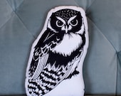 new owl . organic stuffie . black