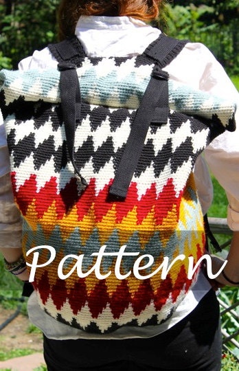 CROCHET PATTERN for The Roll Top Backpack