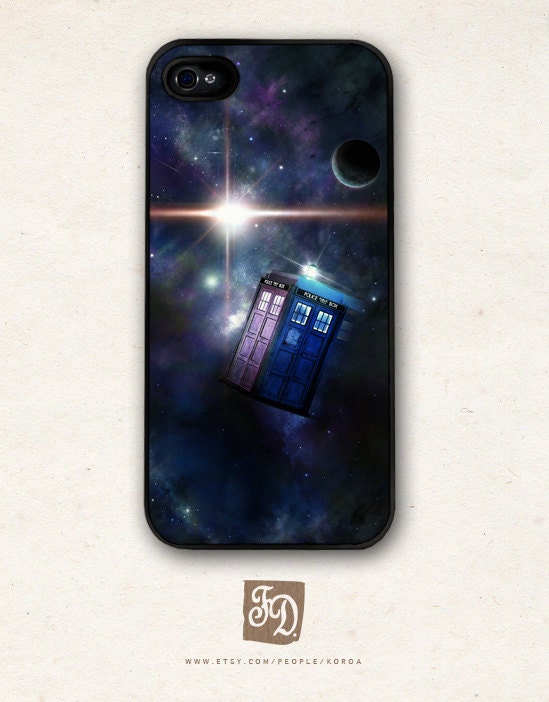 Iphone 5 hard case Doctor Who  TARDIS in space