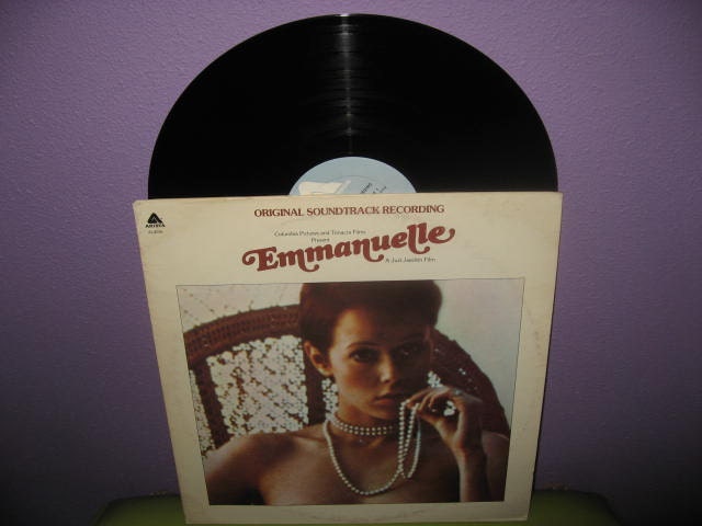 ON SALE Rare Vinyl Record Emmanuelle Original Soundtrack LP 1975 Sylvia Kristal Mature
