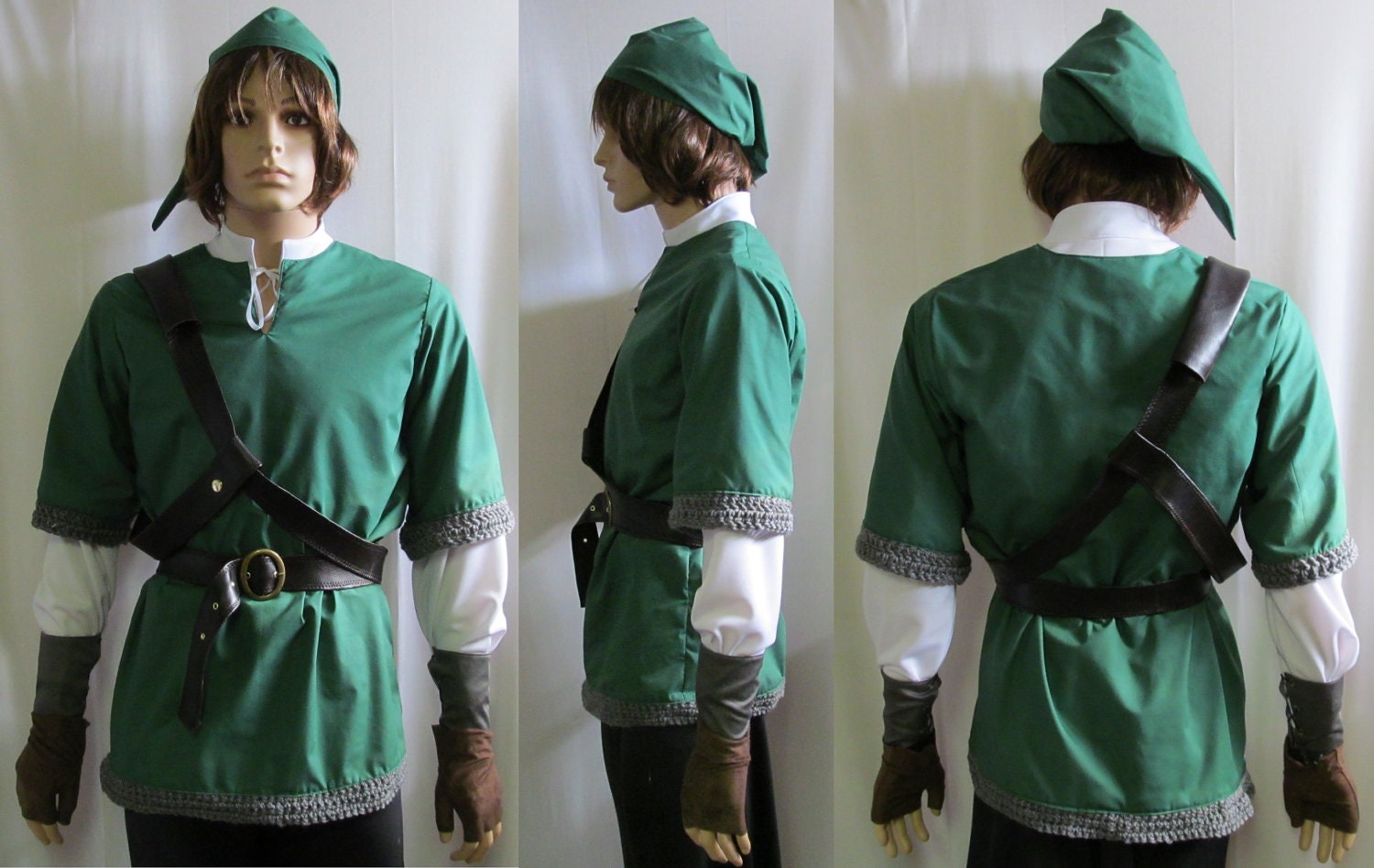 Legend of Zelda Link Skyward Sword Cosplay Costume Size S M L XL