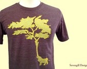 Elephant Tree T Shirt Organic Eco Blend
