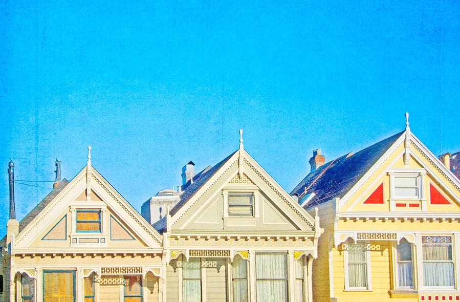 San Franciso Photography - California Dreamin' - SF Tops 18x12