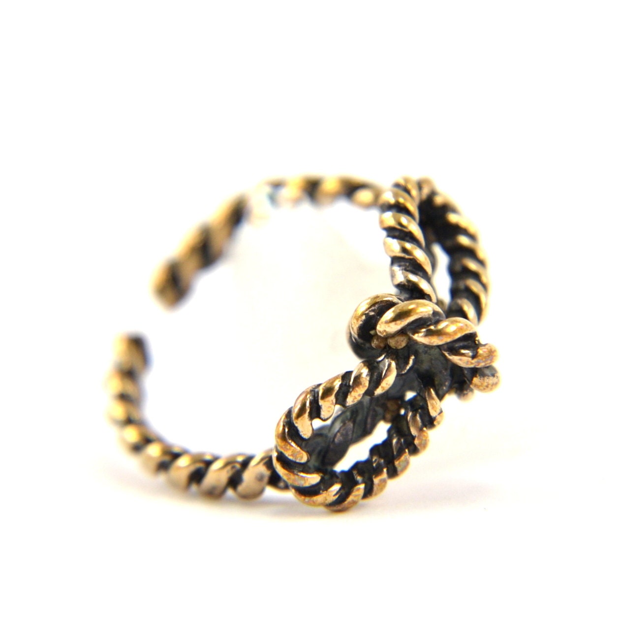 Tiny Bow Rope Ring