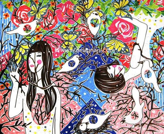 The Sister, 8x10 art print