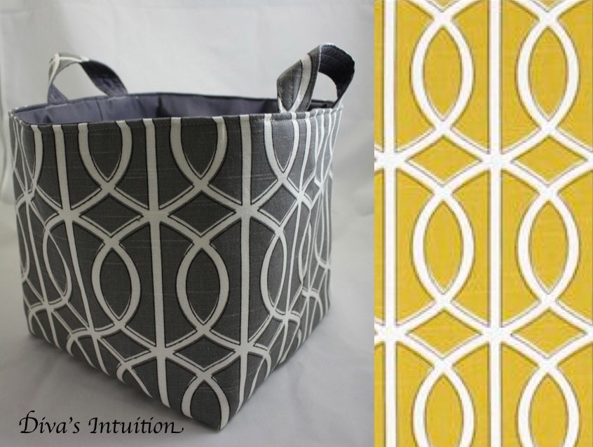Storage Basket bin 10 X 10 x 10 Bella Porte Charcoal