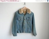 SALE 60s Wrangler Denim Jacket with Fur Lining - Chore Clothing