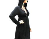 Baby Doll Black Hoodie Dress HD-BK