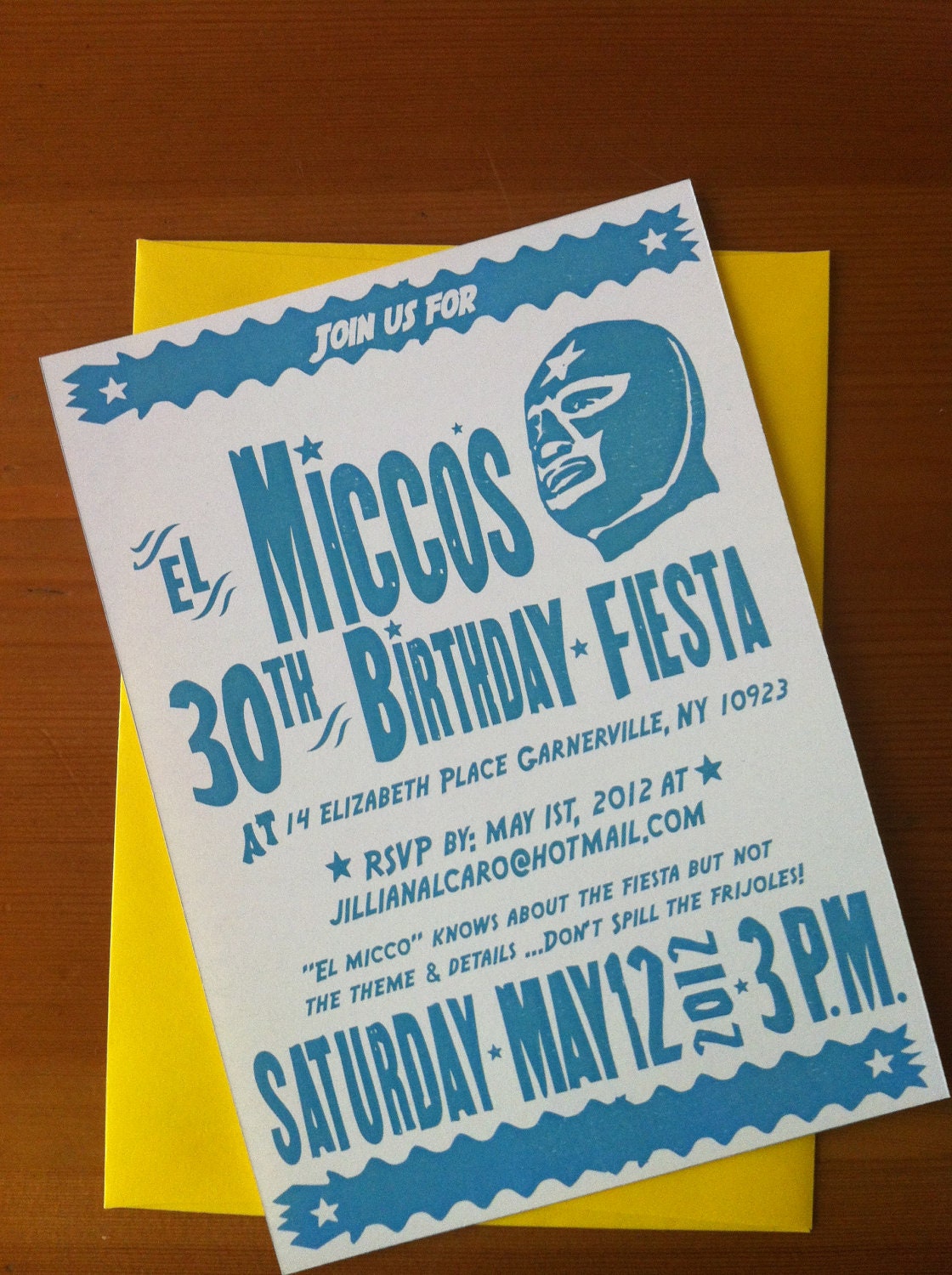 Lucha Libre Design Invitation