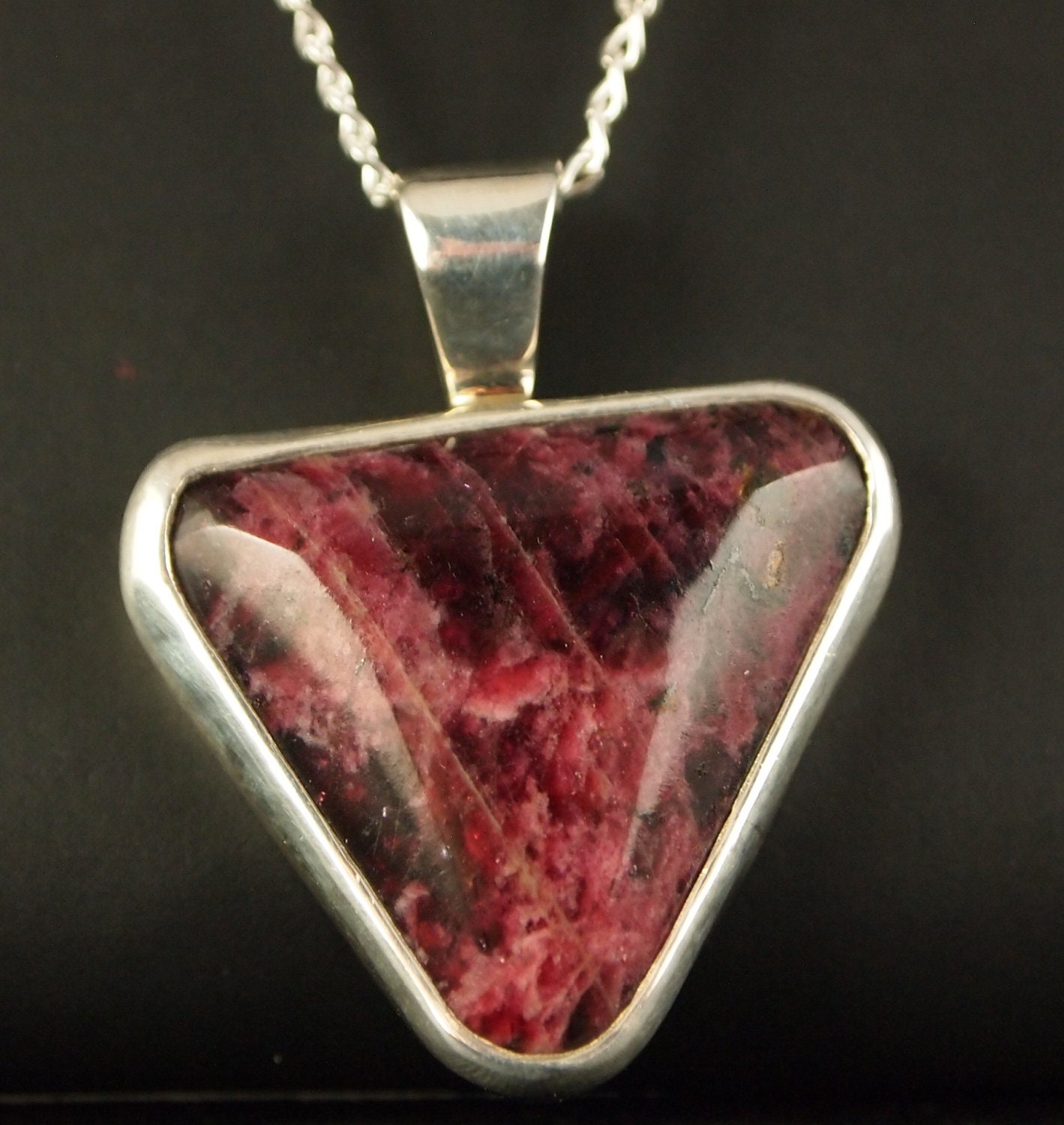 Sterling Silver Eudialyte Pendant