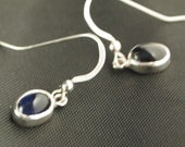 Sterling Silver and Iolite Drop Earrings
