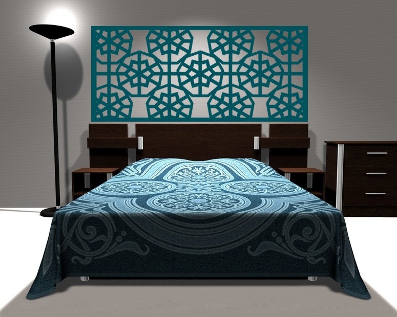 Wall Decal Headboard Geometric Dorm Decor Shabby Chic Star Snowflake Abstract