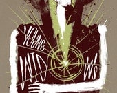 Young Widows Gigposter Collab with Mike Wohlberg TFK Hand Pulled Screenprint