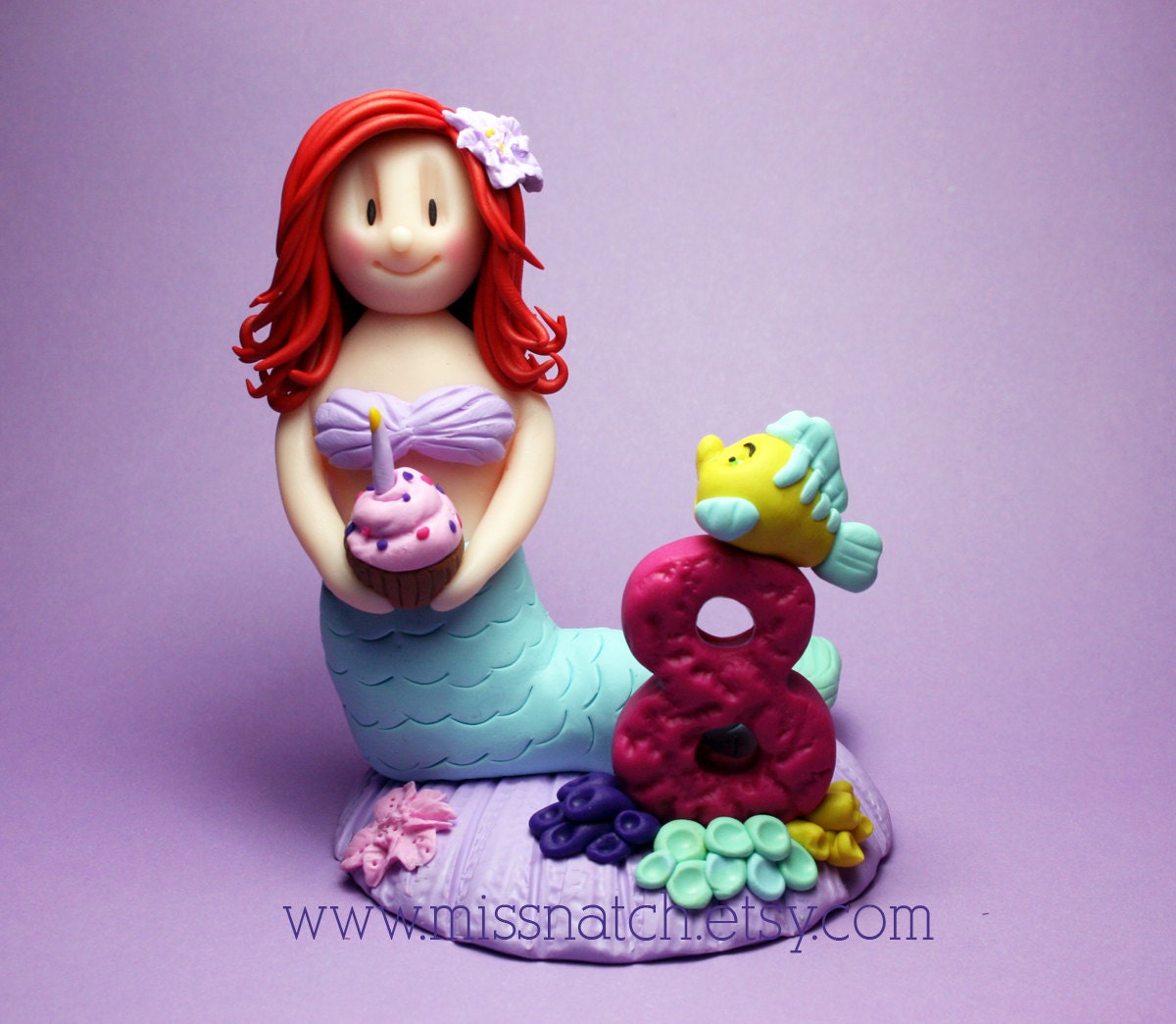 DEPOSIT - Under the sea Beach Party Birthday Cake Topper Il_570xn