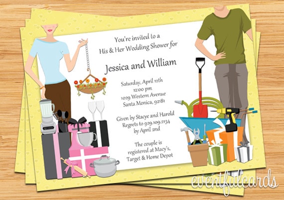 Creative Examples for Wording Couples Shower Invitations