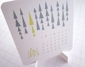 Modern Shapes - Mini Calendar - 2013