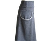 Womens clothing. Big pocket skirt - plus size skirt -  aline skirt - made to measure